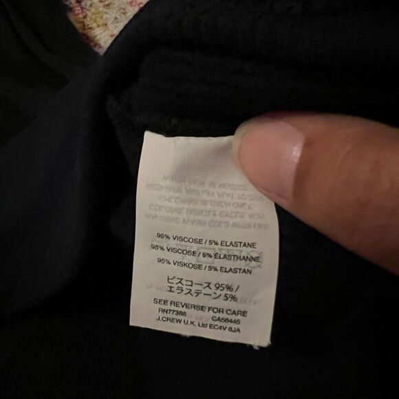 Madewell xs black ribbed dress - Picture 6 of 8